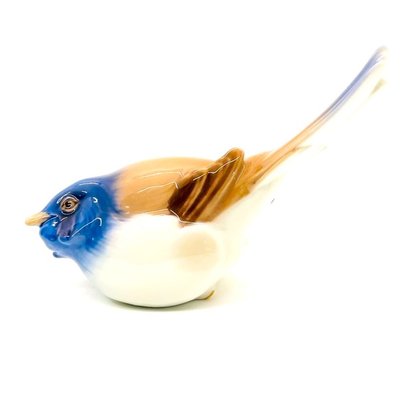Vintage B&G Bing & Grondahl Copenhagen Porcelain Titmouse Bird Figurine Denmark - Picture 9 of 12